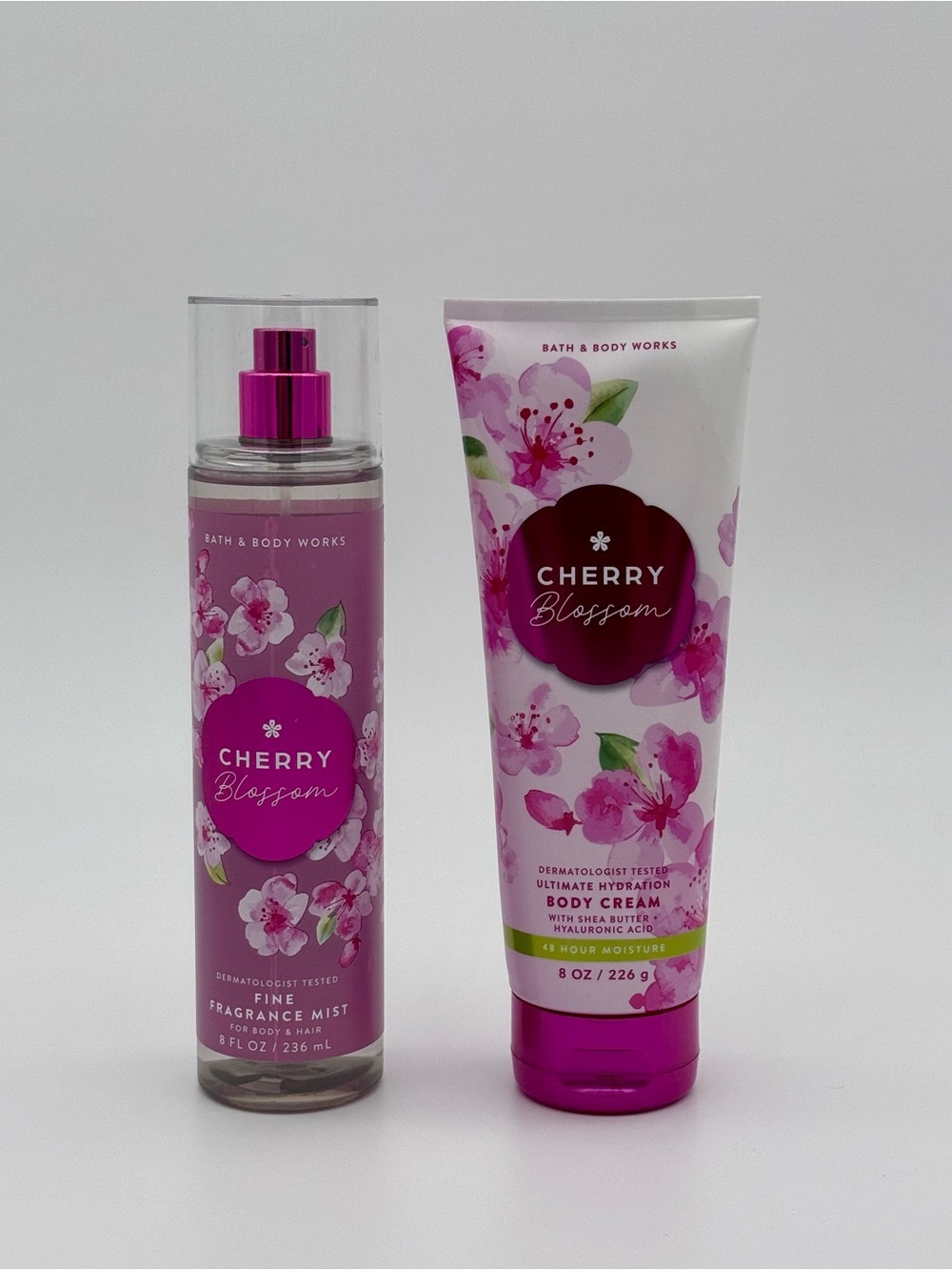 Bath and Body Works Cherry Blossom Body Care Duo Gift Set NWT